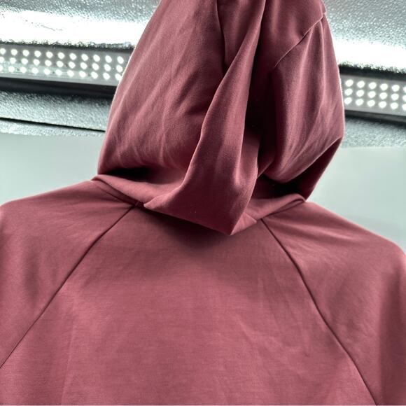 Fabletics‎ Sammy Dark Rouge Pink Hooded Full Zip Long Sleeve Jacket Size S - Picture 6 of 11